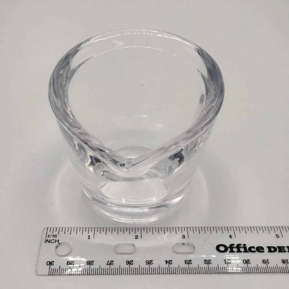 Vintage MCM Heavy Glass Votive Candle Holders Set Of 5